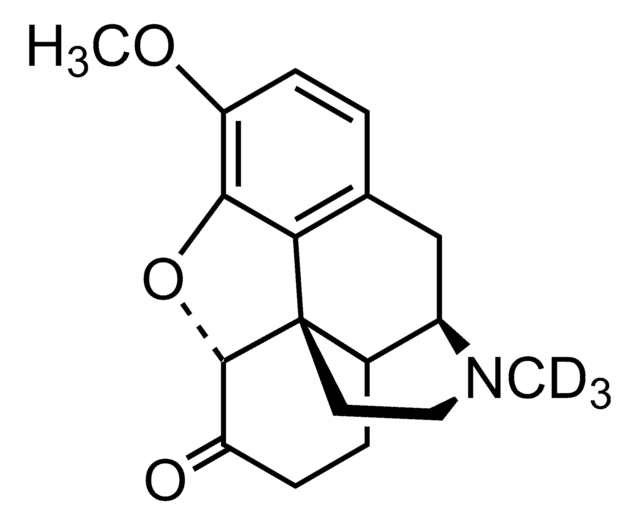 氢可酮-d3 溶液 1.0&#160;mg/mL in methanol, ampule of 1&#160;mL, certified reference material, Cerilliant&#174;