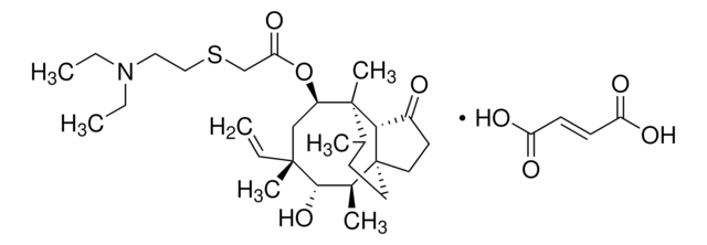 Tiamulin fumarate Pharmaceutical Secondary Standard; Certified Reference Material, certified reference material, pharmaceutical secondary standard, pkg of 500&#160;mg