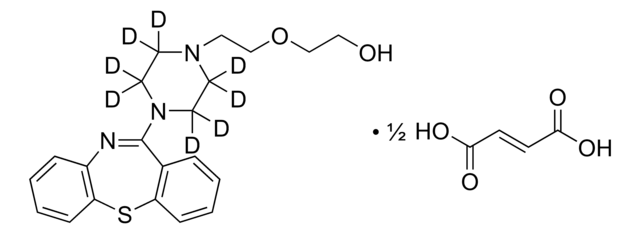 喹硫平-D8标准液 CRM hemifumarate 溶液 100&#160;&#956;g/mL in methanol (as free base), ampule of 1&#160;mL, certified reference material, Cerilliant&#174;