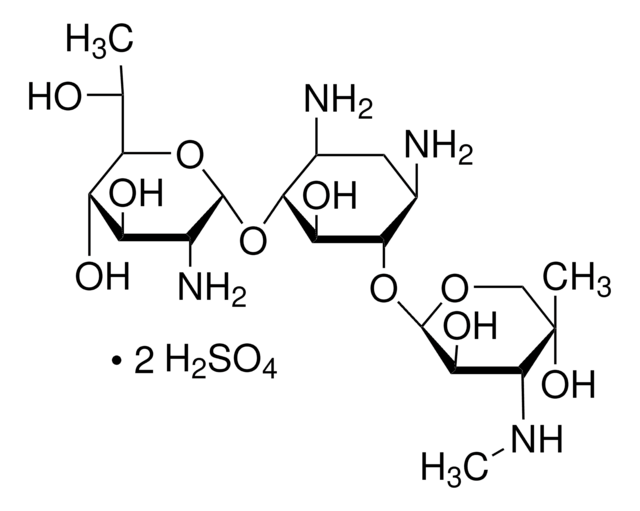 G 418 二硫酸盐 溶液 50&#160;mg/mL in H2O, 0.1 &#956;m filtered, BioReagent, suitable for cell culture