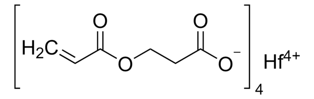 Hafnium carboxyethyl acrylate 60% in 1-butanol, contains 500&#160;ppm methyl hydroquinone as inhibitor