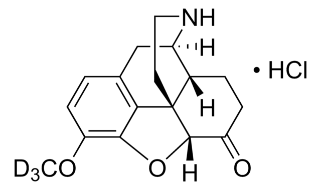 Norhydrocodone-D3 hydrochloride solution 1&#160;mg/mL in methanol (as free base), certified reference material, ampule of 1&#160;mL, Cerilliant&#174;