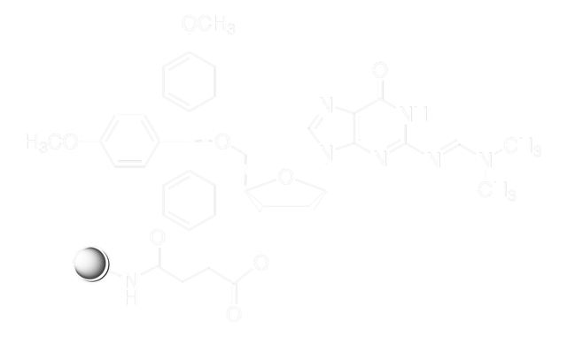 DMT-dG(dmf)-CPG pore size 1000&#160;Å, 25-35&#956;mol/g