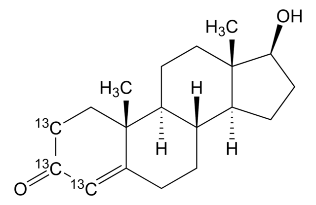 睾丸激素-2,3,4-13C3 溶液 0.1&#160;mg/mL in methanol, 99 atom % 13C, 98% (CP)