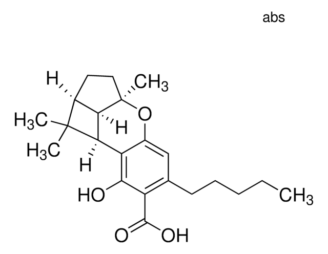 (±)-Cannabicyclolic Acid (CBLA) solution 0.5&#160;mg/mL (0.1% DIPEA, 0.05 Ascorbic Acid in Acetonitrile), certified reference material, ampule of 1&#160;mL, Cerilliant&#174;