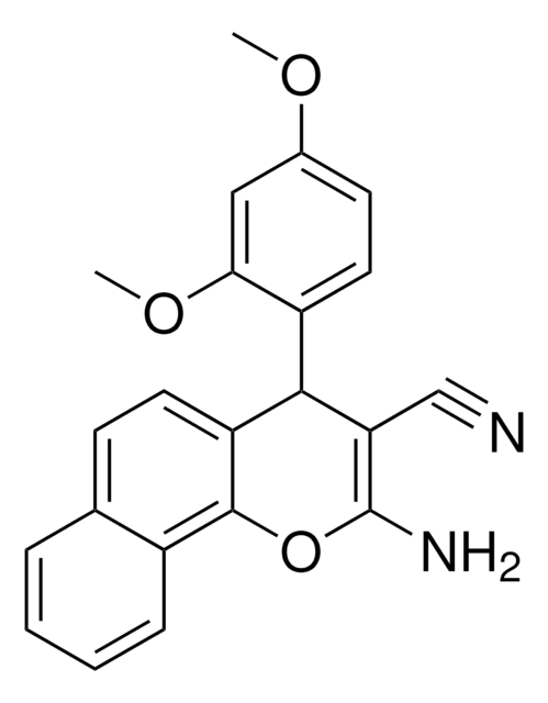 2-AMINO-4-(2,4-DIMETHOXY-PHENYL)-4H-BENZO(H)CHROMENE-3-CARBONITRILE AldrichCPR