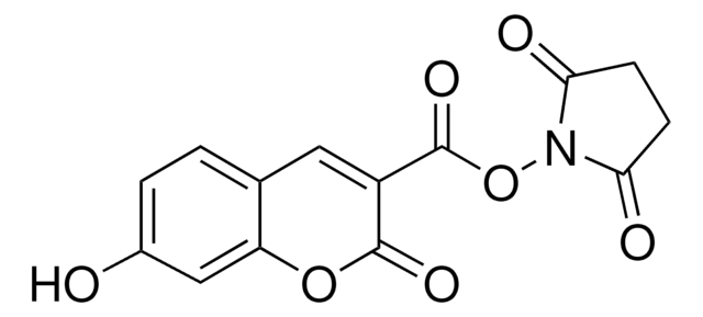 7-Hydroxycoumarin-3-carboxylic acid N-succinimidyl ester suitable for fluorescence, &#8805;95.0% (coupling assay to aminopropyl silica gel)