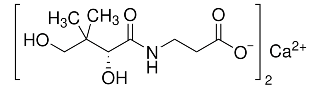 D-泛酸半钙盐 Pharmaceutical Secondary Standard; Certified Reference Material