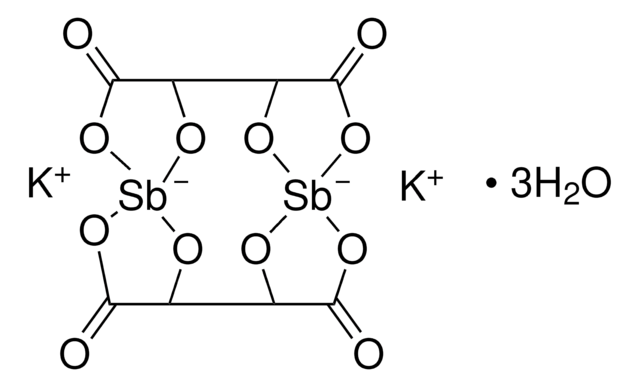 Potassium antimonyl tartrate trihydrate ACS reagent, &#8805;99%