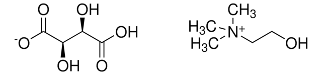 酒石酸氢胆碱 suitable for cell culture, ~99%