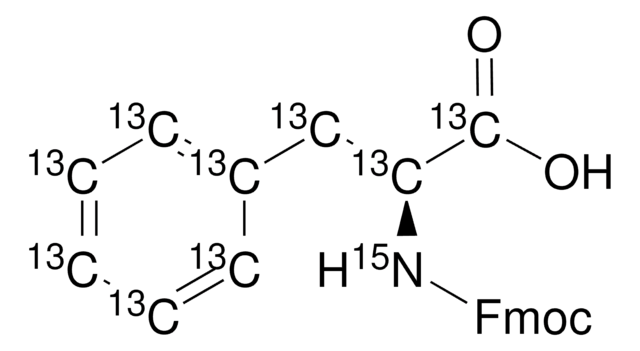 Fmoc-L-苯丙氨酸-13C9,15N 98 atom % 13C, 98 atom % 15N, 98% (CP)