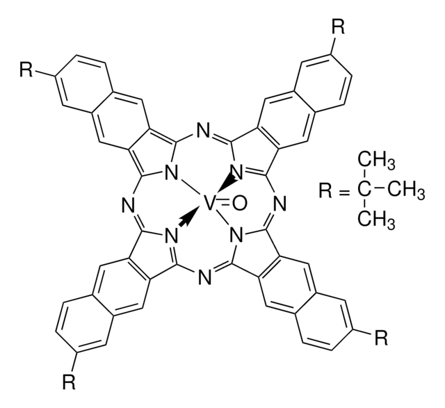 2,11,20,29-四叔丁基-2,3-萘酞菁氧钒 Dye content 95&#160;%