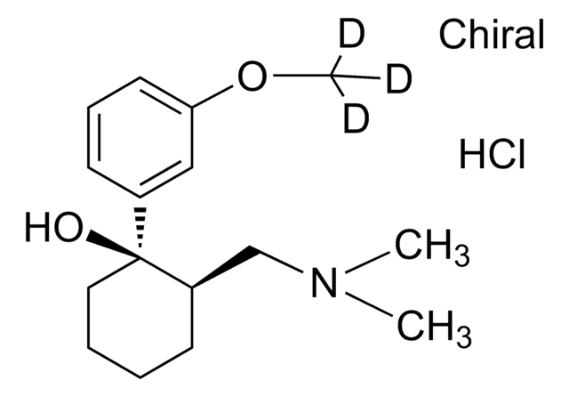 cis-Tramadol-13C, D3 hydrochloride solution 100&#160;&#956;g/mL in methanol (as free base), ampule of 1&#160;mL, certified reference material, Cerilliant&#174;