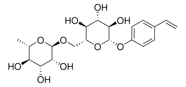 Vinylphenol, O-[L-Rhamnopyranosyl-(1-6)-β-D-glucopyranoside] ≥90% (LC/MS-ELSD)