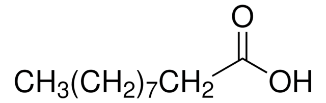 癸酸 natural, &#8805;98%, FCC, FG