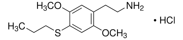 2,5-Dimethoxy-4-(n)-propylthiophenethylamine hydrochloride solution 1.0&#160;mg/mL in acetonitrile: water (9:1) (as free base), ampule of 1&#160;mL, certified reference material, Cerilliant&#174;