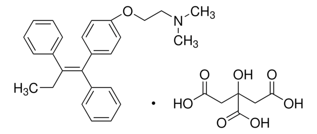 他莫昔芬 柠檬酸盐 Pharmaceutical Secondary Standard; Certified Reference Material, certified reference material, pharmaceutical secondary standard, pkg of 300&#160;mg