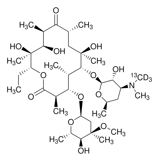 红霉素-N-甲基-13C,d3 99 atom % 13C, 98 atom % D, 98% (CP)