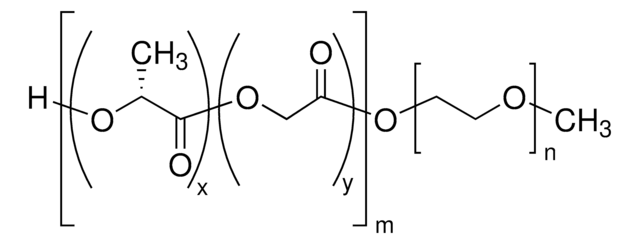 聚（乙二醇）甲醚- 嵌段 -聚（ L -丙交酯- co -乙交酯） PEG average Mn 5,000, PLGA average Mn 25,000, lactide:glycolide 50:50