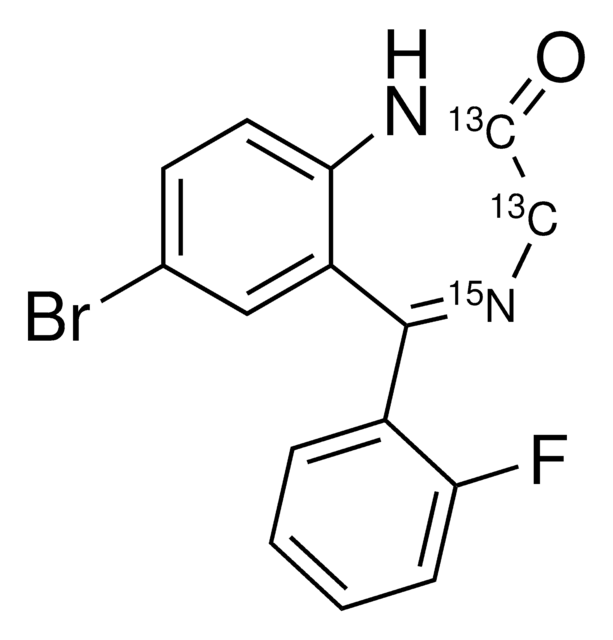 Flubromazepam-13C2,15N solution 100&#160;&#956;g/mL in methanol, certified reference material, ampule of 1&#160;mL, Cerilliant&#174;