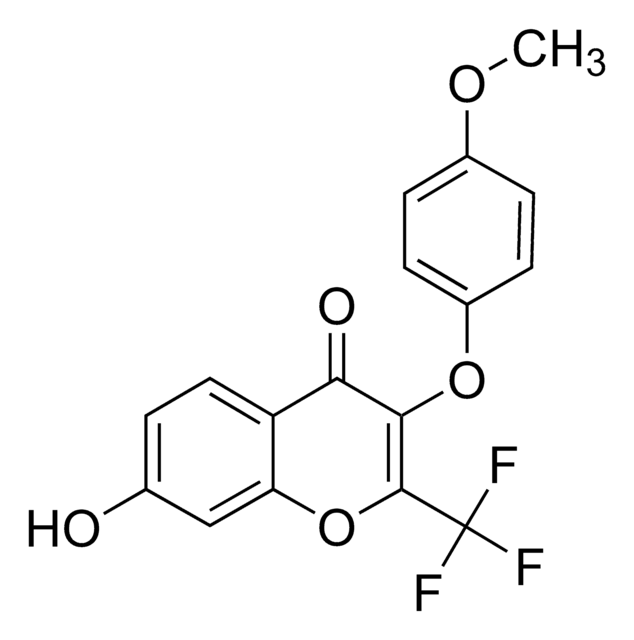 7-Hydroxy-3-(4-methoxyphenoxy)-2-(trifluoromethyl)-4H-chromen-4-one AldrichCPR