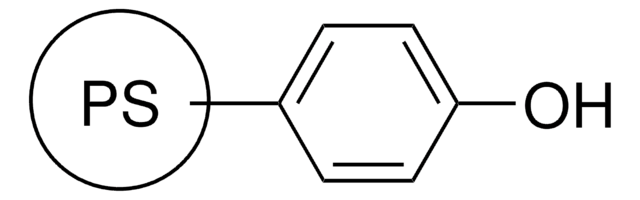 Phenol, polymer-bound 100-200&#160;mesh, extent of labeling: 0.5-1.5&#160;mmol/g loading, 1&#160;% cross-linked with divinylbenzene