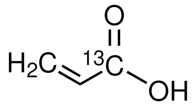 Acrylic acid-1-13C &#8805;99 atom % 13C, &#8805;99% (CP), contains hydroquinone as stabilizer