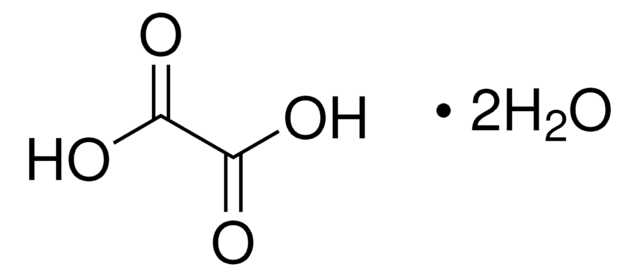 草酸 二水合物 puriss. p.a., ACS reagent, reag. ISO, reag. Ph. Eur., &#8805;99.5% (manganometric)