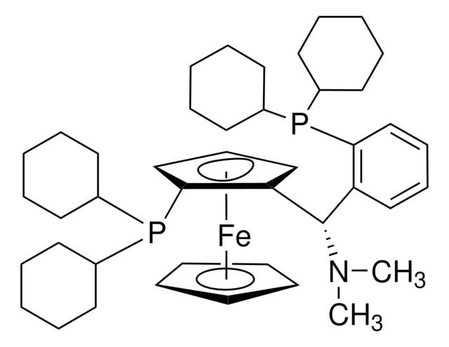 (SP)-1-Dicyclohexylphosphino-2-[(S)-&#945;-(dimethylamino)-2-(dicyclohexylphosphino)benzyl]ferrocene &#8805;97%