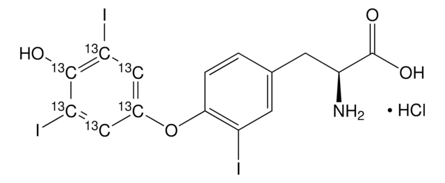 3,3&#8242;,5&#8242;-Triiodothyronine-(diiodophenyl-13C6) hydrochloride 99 atom % 13C, 95% (CP)