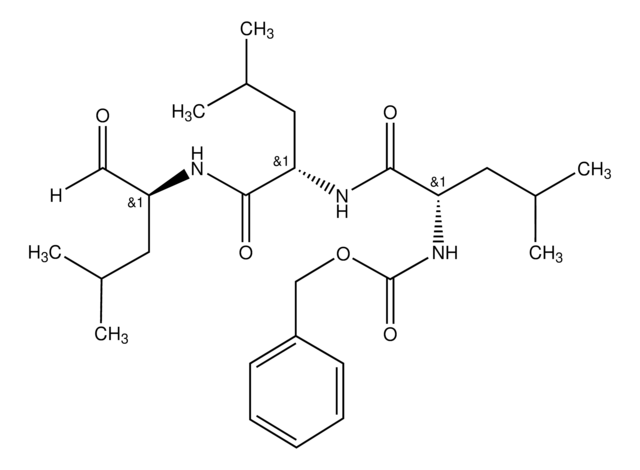 MG-132，HPLC检测显示纯度&#8805;95% Potent, reversible, and cell-permeable proteasome inhibitor (Ki = 4 nM).