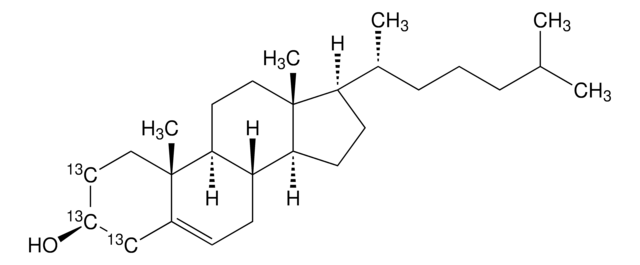 Cholesterol-2,3,4-13C3 99 atom % 13C, 98% (CP)