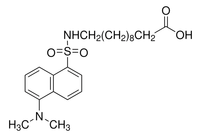 11-[5-(Dimethylamino)-1-naphthalenesulfonylamino]undecanoic acid BioReagent, suitable for fluorescence, &#8805;98.0% (TLC)