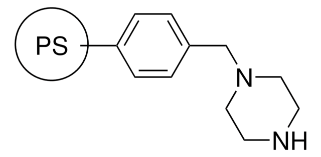 聚合物键合型哌嗪 200-400&#160;mesh, extent of labeling: 1.0-2.0&#160;mmol/g loading, 2&#160;% cross-linked with divinylbenzene