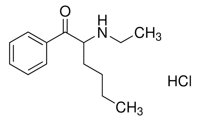 N-Ethylhexedrone hydrochloride solution 1&#160;mg/mL in methanol (as free base), certified reference material, ampule of 1&#160;mL, Cerilliant&#174;