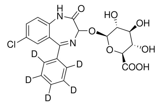 Oxazepam-d5 glucuronide 100&#160;&#956;g/mL in methanol, ampule of 1&#160;mL, certified reference material, Cerilliant&#174;