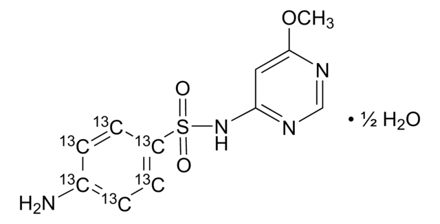 Sulfamonomethoxine-(phenyl-13C6) hemihydrate VETRANAL&#174;, analytical standard