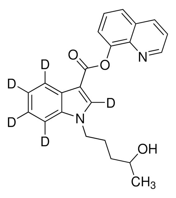 PB-22 4-Hydroxypentyl metabolite-D5 (indole-D5) solution 100&#160;&#956;g/mL in acetonitrile, certified reference material, ampule of 1&#160;mL, Cerilliant&#174;