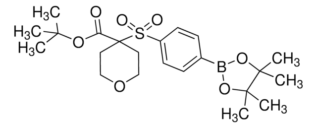 tert-Butyl 4-((4-(4,4,5,5-tetramethyl-1,3,2-dioxaborolan-2-yl)phenyl)sulfonyl)tetrahydro-2H-pyran-4-carboxylate AldrichCPR