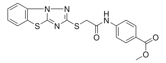 ME 4-((((1,2,4)TRIAZOLO(5,1-B)(1,3)BENZOTHIAZOL-2-YLTHIO)ACETYL)AMINO)BENZOATE AldrichCPR