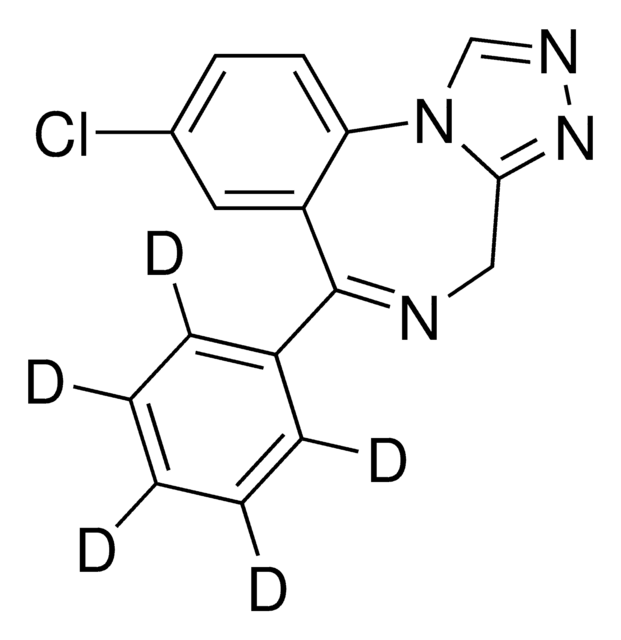 艾司唑仑-d5 溶液 100&#160;&#956;g/mL in methanol, ampule of 1&#160;mL, certified reference material, Cerilliant&#174;