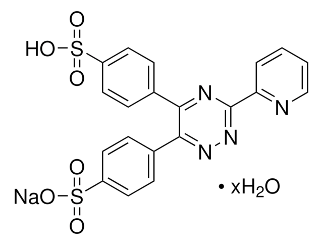 3-(2-吡啶基)-5,6-二苯基-1,2,4-三嗪-4,4'-二磺酸 单钠盐 水合物 97%