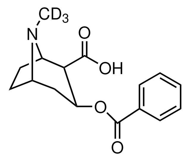 苯甲酰芽子碱-d3 溶液 100&#160;&#956;g/mL in methanol, ampule of 1&#160;mL, certified reference material, Cerilliant&#174;