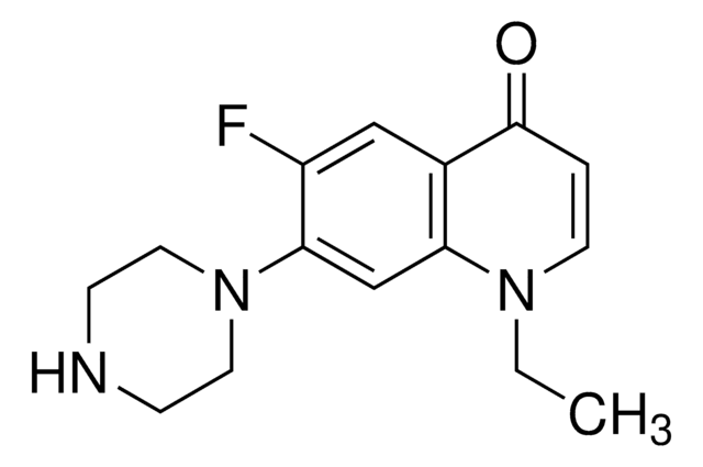 1-Ethyl-6-fluoro-7-(piperazin-1-yl)quinolin-4(1H)-one certified reference material, TraceCERT&#174;, Manufactured by: Sigma-Aldrich Production GmbH, Switzerland