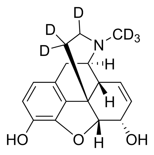 Morphine-D6 solution 100&#160;&#956;g/mL in methanol, ampule of 1&#160;mL, certified reference material, Cerilliant&#174;