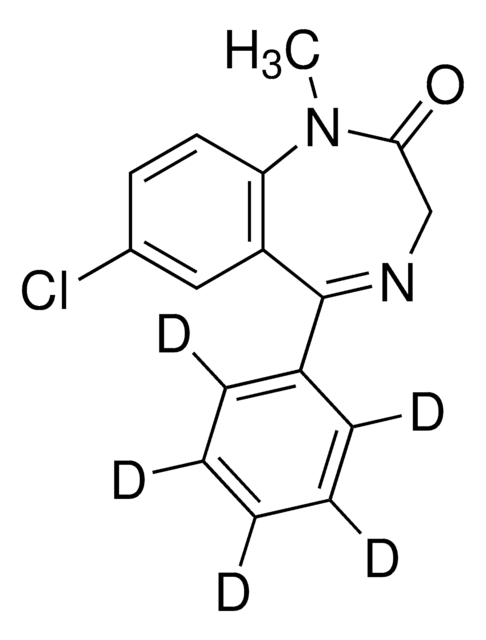 地西泮-d5标准液 溶液 100&#160;&#956;g/mL in methanol, ampule of 1&#160;mL, certified reference material, Cerilliant&#174;