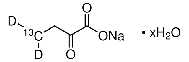 2-酮丁酸-4-13C,4,4-d2 钠盐 水合物 98 atom % D, 99 atom % 13C, 98% (CP)