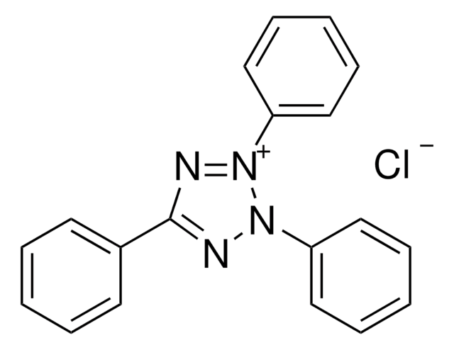 2,3,5-Triphenyl-tetrazolium chloride solution suitable for microbiology, Filter sterilized solution that is recommended for the detection of microbial growth based on reduction of TTC