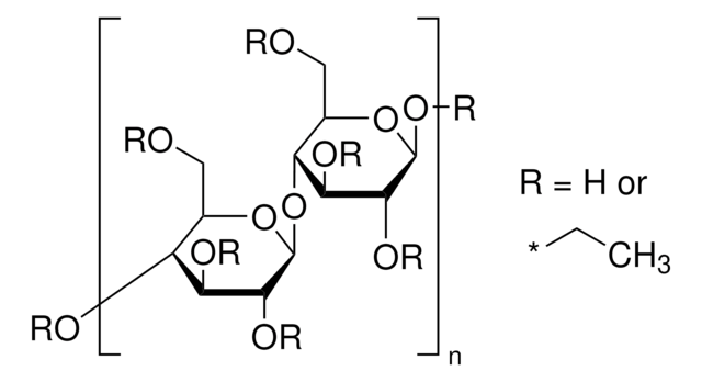 乙基纤维素 viscosity 46&#160;cP, 5&#160;% in toluene/ethanol 80:20(lit.), extent of labeling: 48% ethoxyl