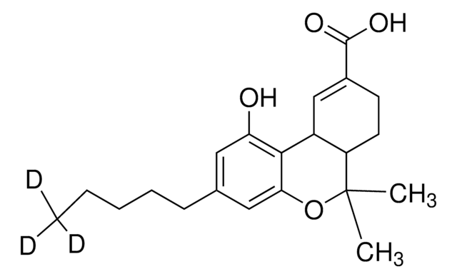 (±)-11-nor-9-羧基-&#916;9-四氢大麻酚-D3标准液 CRM 溶液 1.0&#160;mg/mL in methanol, ampule of 1&#160;mL, certified reference material, Cerilliant&#174;